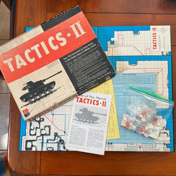 Tactics II Realistic War Board Game Avalon Hill Vintage Revised 1961 - Picture 3 of 3